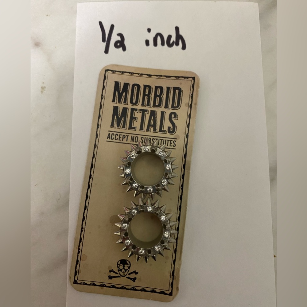 Screw back 1/2 inch ear gauge tunnels